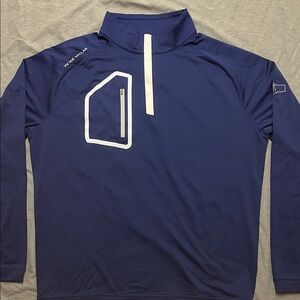 Peter Millar Crown Sport Performance Quarter-Zip – Blue